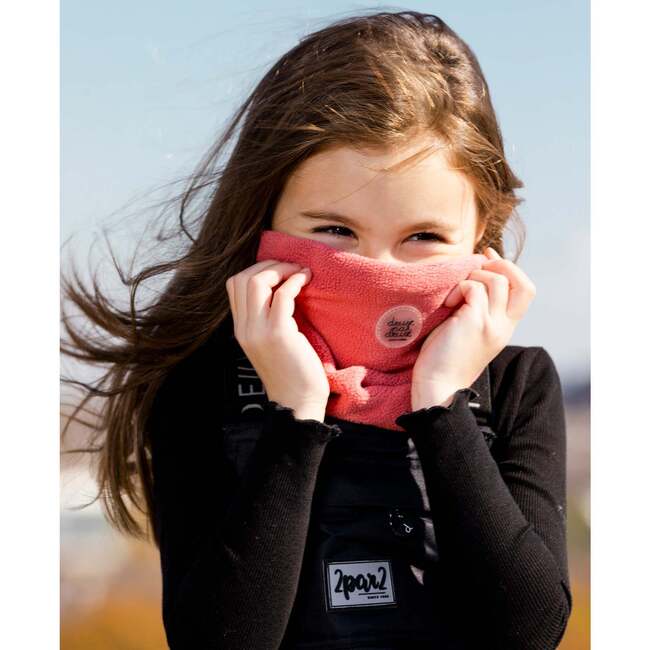 Polar Neckwarmer, Crimson Red - Scarves - 2