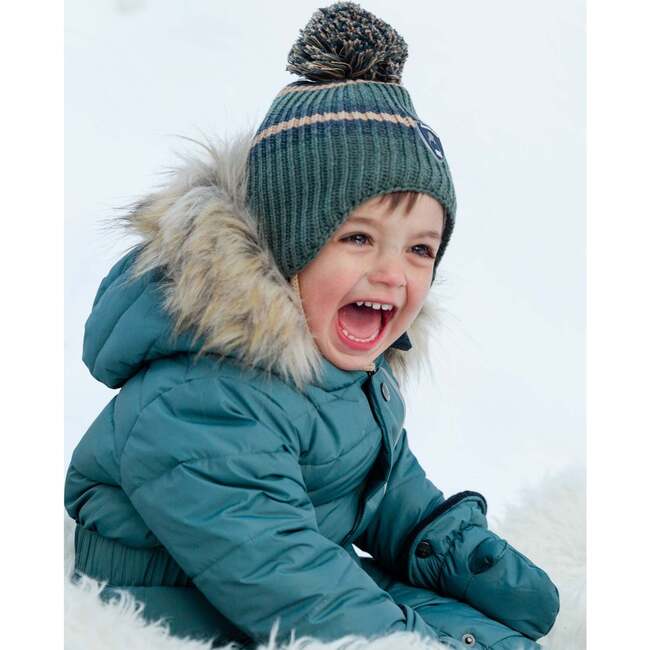 One-Piece Baby Snowsuit, Hunter Green