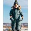 One-Piece Baby Snowsuit, Hunter Green - Snowsuits - 3