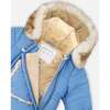 One-Piece Baby Snowsuit, Indigo Blue - Snowsuits - 5