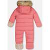 One-Piece Baby Car Seat Snowsuit, Strawberry Rose - Snowsuits - 3