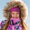 Jungle Flower Print 2-Piece Snowsuit, Navy - Snowsuits - 3