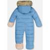 One-Piece Baby Car Seat Snowsuit, Indigo Blue - Snowsuits - 4