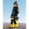 Galaxy Print 2-Piece Snowsuit, Yellow - Snowsuits - 3