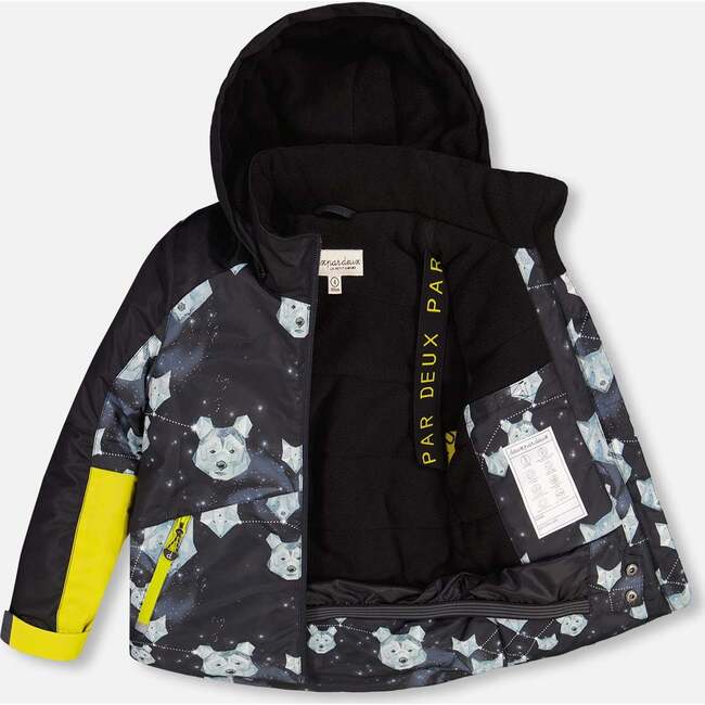 Galaxy Print 2-Piece Snowsuit, Yellow - Snowsuits - 4