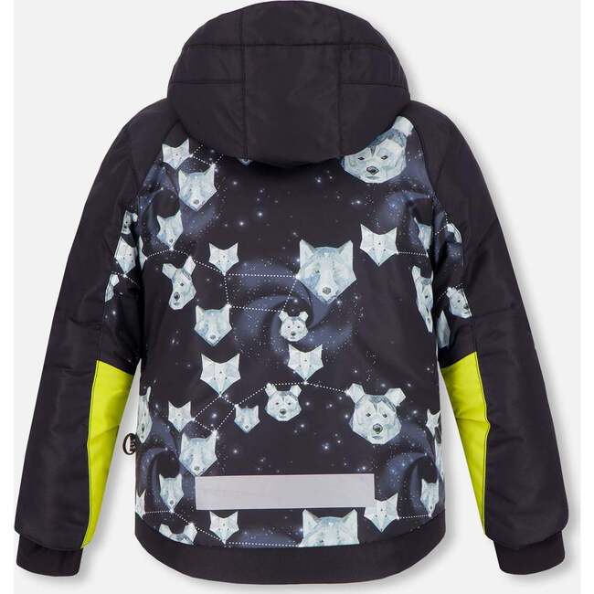 Galaxy Print 2-Piece Snowsuit, Yellow - Snowsuits - 5