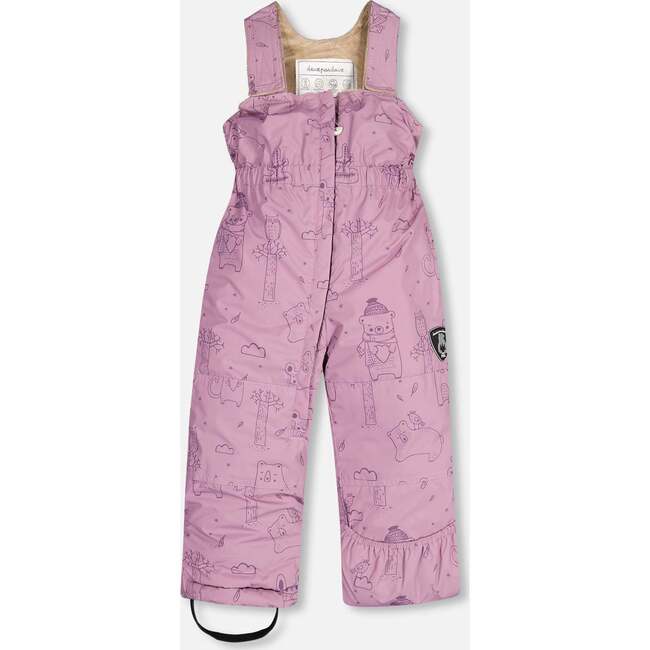 Forest Friends Print 2-Piece Baby Snowsuit, Lavender - Snowsuits - 5