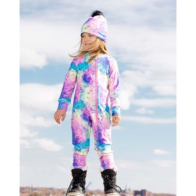 Rainbow Print One-Piece Thermal Underwear, Multicolors - Loungewear - 2