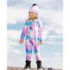 Rainbow Print One-Piece Thermal Underwear, Multicolors - Loungewear - 2