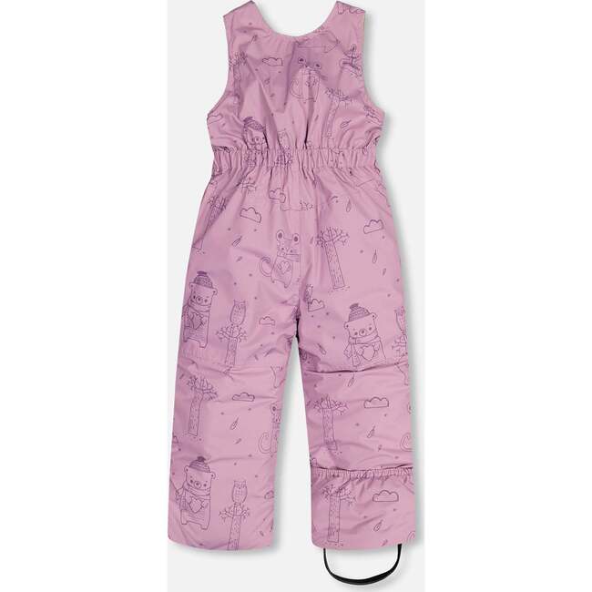 Forest Friends Print 2-Piece Baby Snowsuit, Lavender - Snowsuits - 6