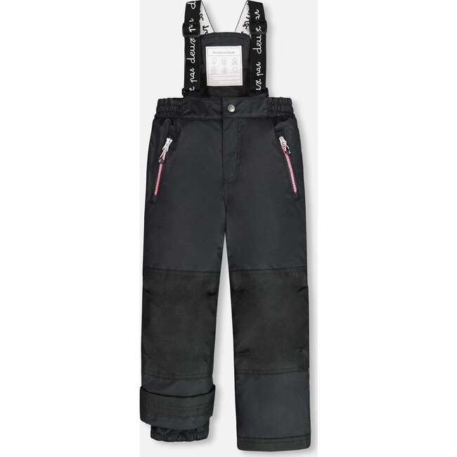 Frosted Rainbow Print 2-Piece Snowsuit, Black - Snowsuits - 6