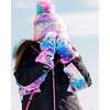 Rainbow Print Mittens, Multicolors - Gloves - 2