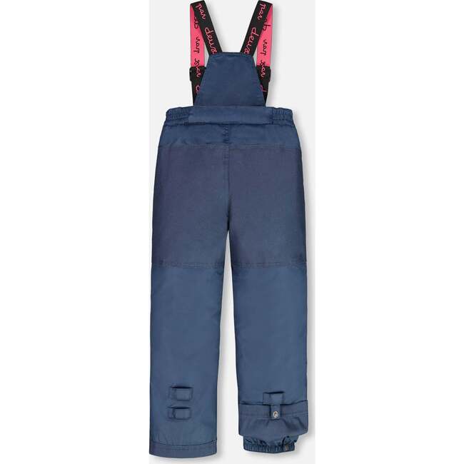 Flowery Unicorn Print 2-Piece Snowsuit, Navy - Snowsuits - 7