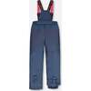 Flowery Unicorn Print 2-Piece Snowsuit, Navy - Snowsuits - 7