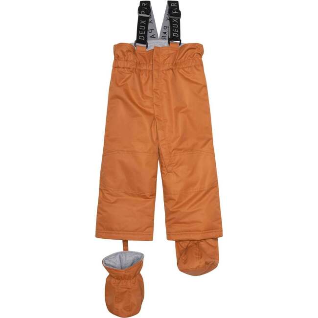 Fox Print 2-Piece Baby Snowsuit, Dark Grey & Mocha - Snowsuits - 7