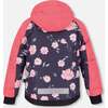 Floral Print 2-Piece Snowsuit, Black - Snowsuits - 5