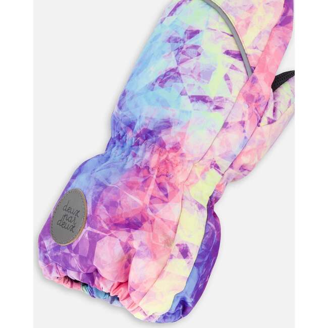 Rainbow Print Mittens, Multicolors - Gloves - 3
