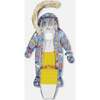 Dino Print One-Piece Baby Snowsuit, Blue - Snowsuits - 2