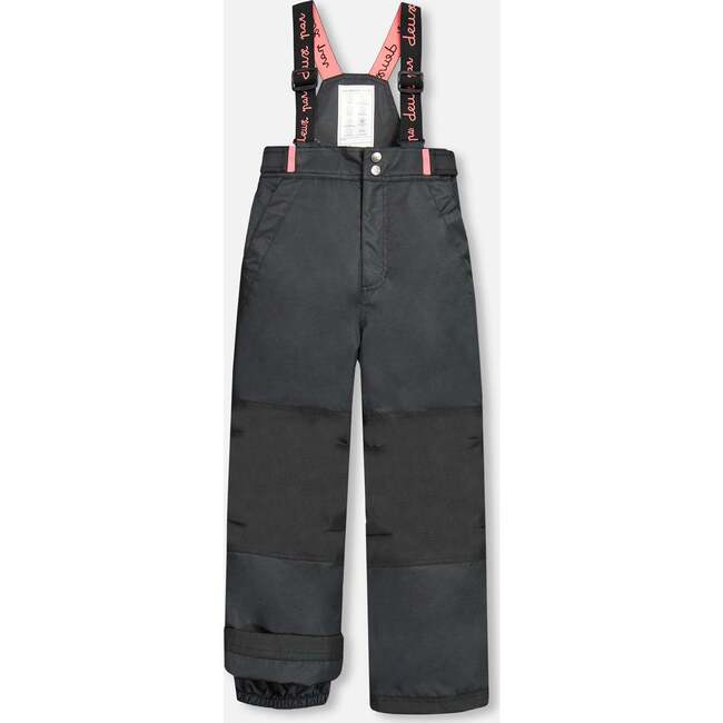 Floral Print 2-Piece Snowsuit, Black - Snowsuits - 6