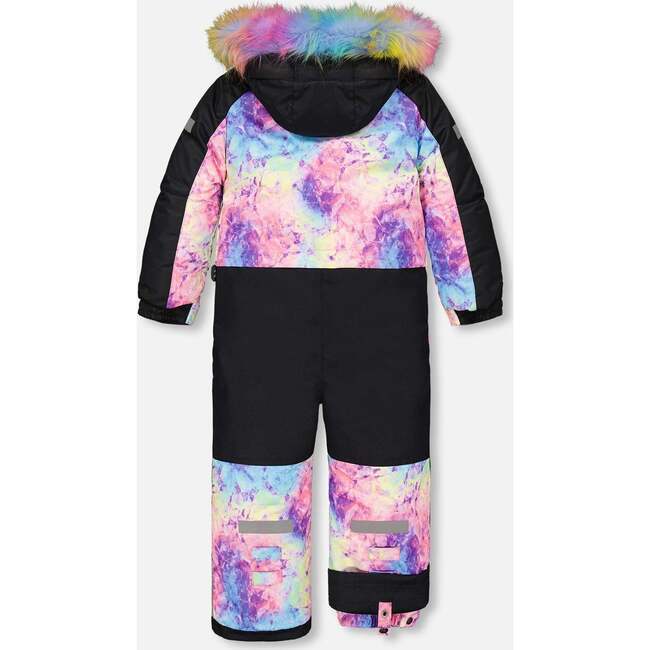 Rainbow Print One-Piece Snowsuit, Multicolors - Snowsuits - 5
