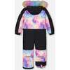 Rainbow Print One-Piece Snowsuit, Multicolors - Snowsuits - 5