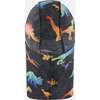 Dino Print Balaclava, Black & Multicolors - Hats - 2