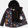 Dino Print 2-Piece Snowsuit, Multicolors & Black - Snowsuits - 3