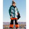 Deep Forest Print 2-Piece Snowsuit, Orange - Snowsuits - 2