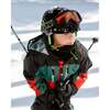 Colorblock 2-Piece Snowsuit, Green & Orange - Snowsuits - 2