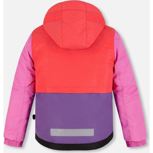 Colorblock Quartz Print 2-Piece Snowsuit, Purple - Snowsuits - 3