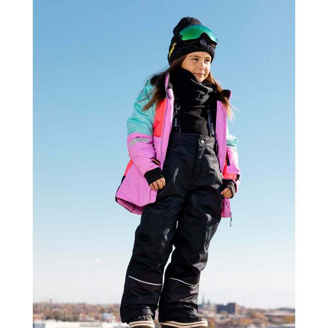 Colorblock 2-Piece Snowsuit, Aqua, Cranberry Red, Orchid - Snowsuits - 3