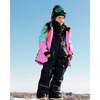 Colorblock 2-Piece Snowsuit, Aqua, Cranberry Red, Orchid - Snowsuits - 3