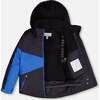 Colorblock 2-Piece Snowsuit, Azur & Black - Snowsuits - 3