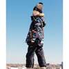 Dino Print 2-Piece Snowsuit, Black & Multicolors - Snowsuits - 3