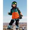Colorblock 2-Piece Snowsuit, Green & Orange - Snowsuits - 3