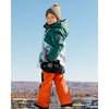 Deep Forest Print 2-Piece Snowsuit, Orange - Snowsuits - 3