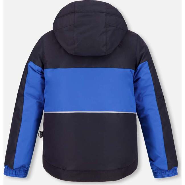 Colorblock 2-Piece Snowsuit, Azur & Black - Snowsuits - 4