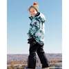 Deep Forest Print 2-Piece Snowsuit, Black - Snowsuits - 3