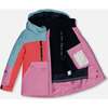 Colorblock 2-Piece Snowsuit, Aqua, Cranberry Red, Orchid - Snowsuits - 4
