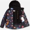 Dino Print 2-Piece Snowsuit, Black & Multicolors - Snowsuits - 4