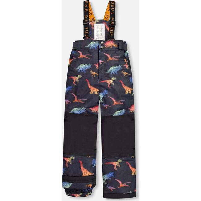 Dino Print 2-Piece Snowsuit, Multicolors & Black - Snowsuits - 5