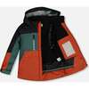 Colorblock 2-Piece Snowsuit, Green & Orange - Snowsuits - 4