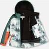 Deep Forest Print 2-Piece Snowsuit, Orange - Snowsuits - 4