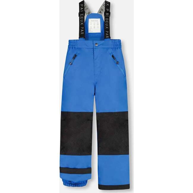 Colorblock 2-Piece Snowsuit, Azur & Black - Snowsuits - 5