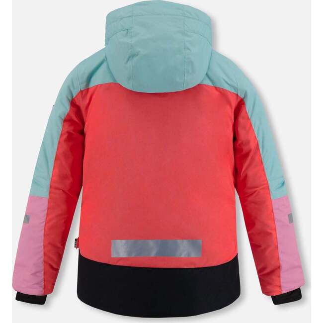 Colorblock 2-Piece Snowsuit, Aqua, Cranberry Red, Orchid - Snowsuits - 5