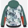 Deep Forest Print 2-Piece Snowsuit, Orange - Snowsuits - 5