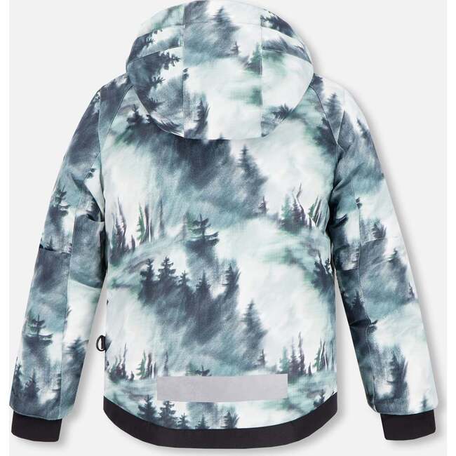 Deep Forest Print 2-Piece Snowsuit, Black - Snowsuits - 5