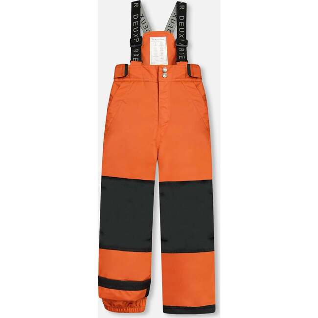 Deep Forest Print 2-Piece Snowsuit, Orange - Snowsuits - 6