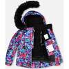 Neon Flower Print 2-Piece Snowsuit, Multicolors & Black - Snowsuits - 2
