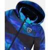 Ocean Print 2-Piece Snowsuit, Blue & Black - Snowsuits - 7